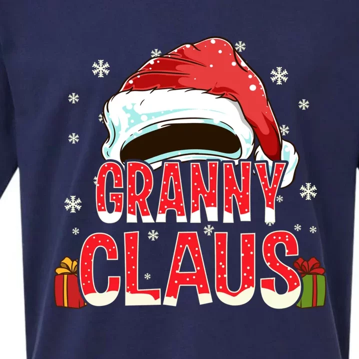 Granny Claus Group Funny Gift Matching Family Christmas Great Gift Sueded Cloud Jersey T-Shirt