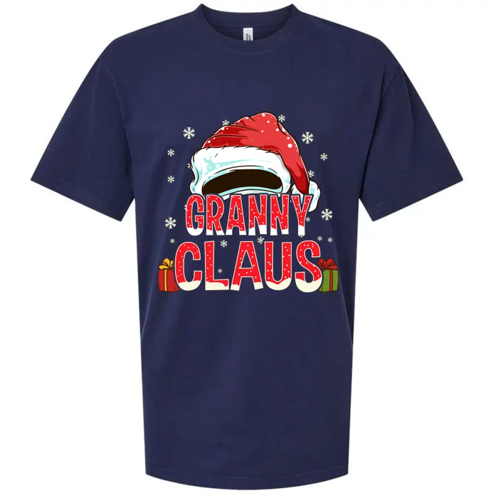 Granny Claus Group Funny Gift Matching Family Christmas Great Gift Sueded Cloud Jersey T-Shirt