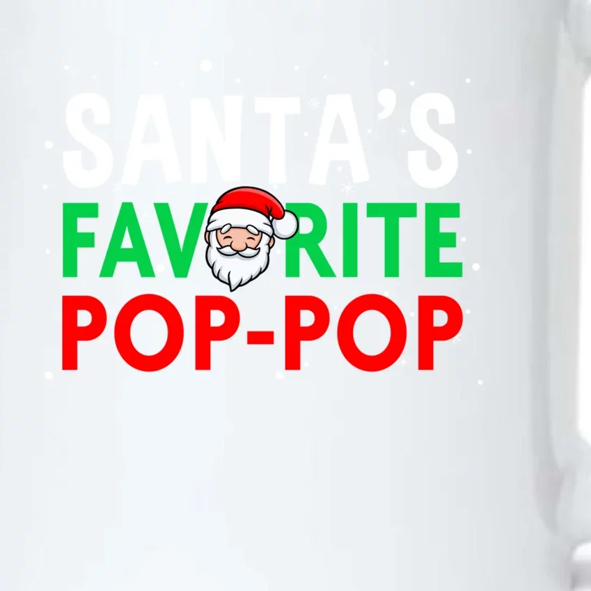 Grandpa Christmas Gift SantaS Favorite Poppop Gift Black Color Changing Mug