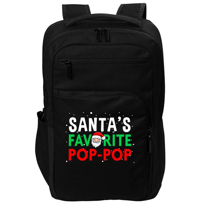 Grandpa Christmas Gift SantaS Favorite Poppop Gift Impact Tech Backpack