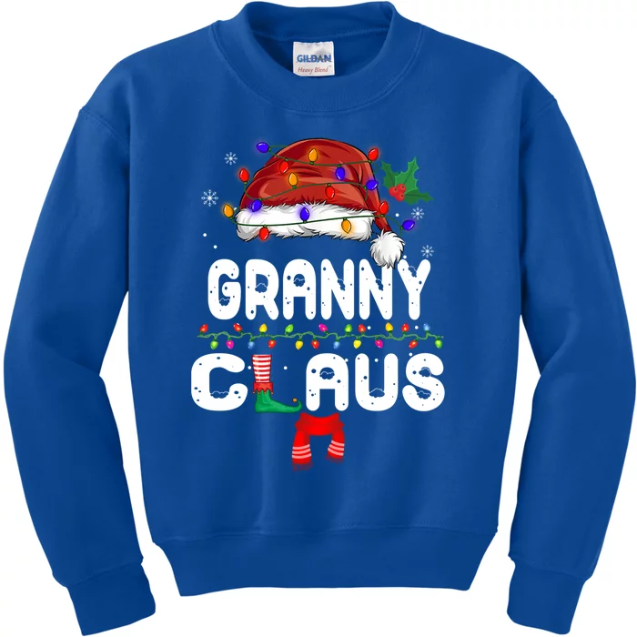 Granny Claus Gift Christmas Pajama Family Matching Xmas Cute Gift Kids Sweatshirt