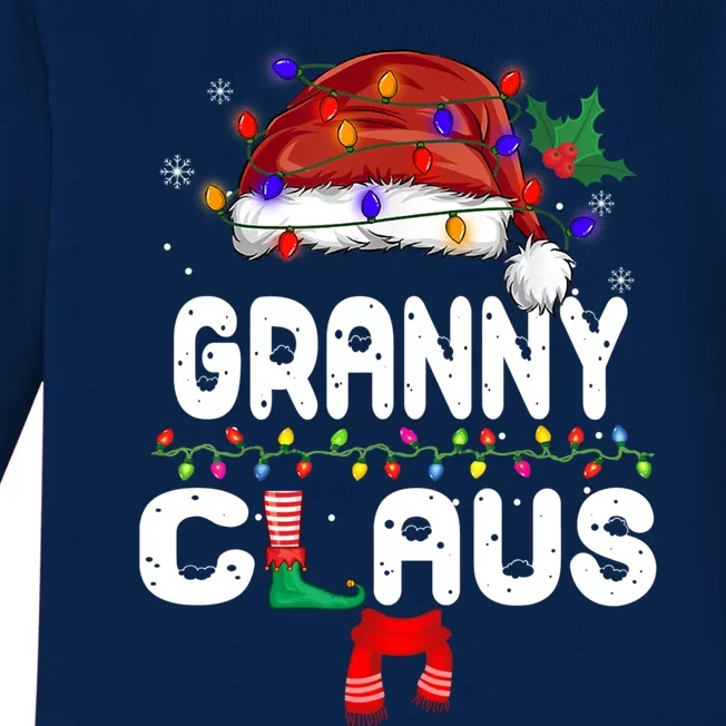 Granny Claus Gift Christmas Pajama Family Matching Xmas Cute Gift Baby Long Sleeve Bodysuit