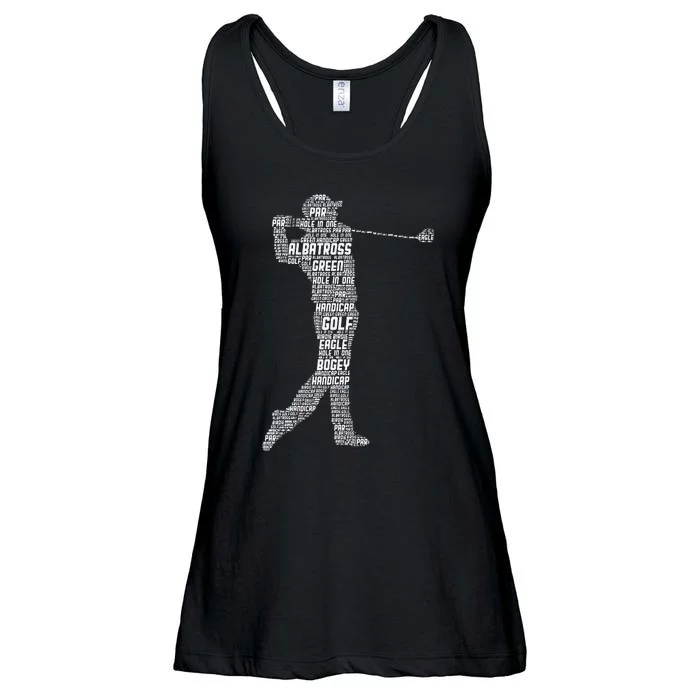 Golf Club Golfer Golfing Ladies Essential Flowy Tank