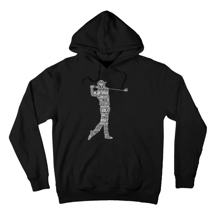 Golf Club Golfer Golfing Tall Hoodie