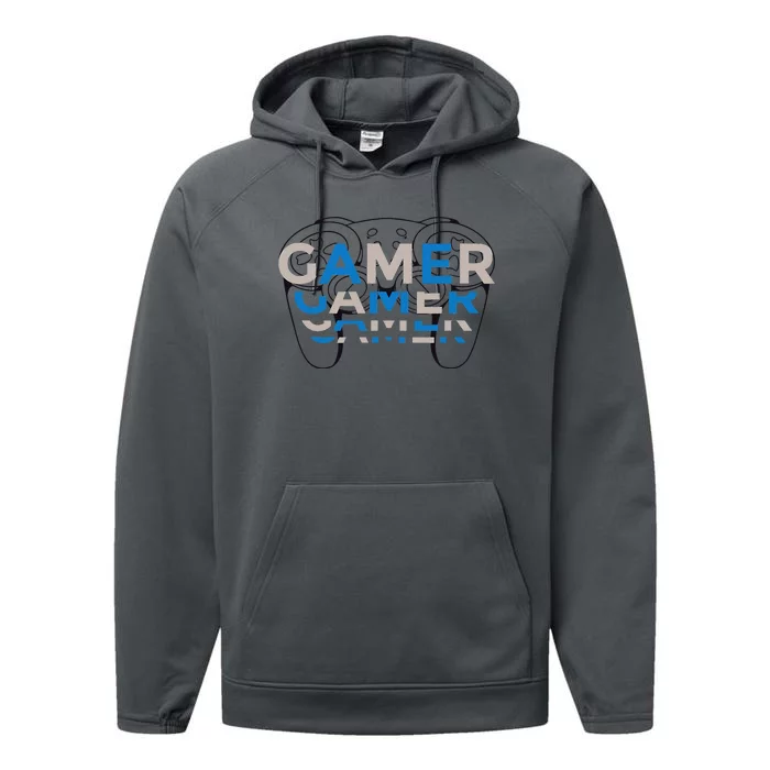 Gamer Controller Gaming Controller For Gamers Performance Fleece Hoodie