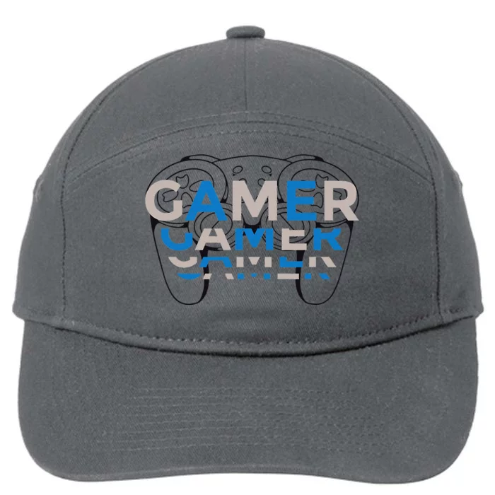 Gamer Controller Gaming Controller For Gamers 7-Panel Snapback Hat