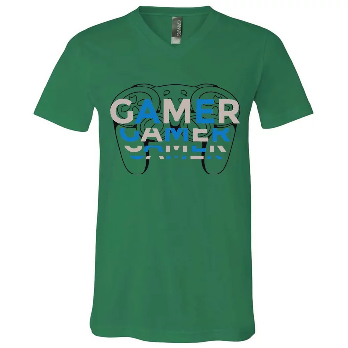 Gamer Controller Gaming Controller For Gamers V-Neck T-Shirt