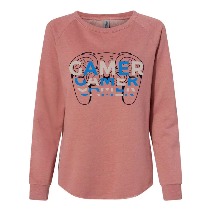 Gamer Controller Gaming Controller For Gamers Womens California Wash Sweatshirt