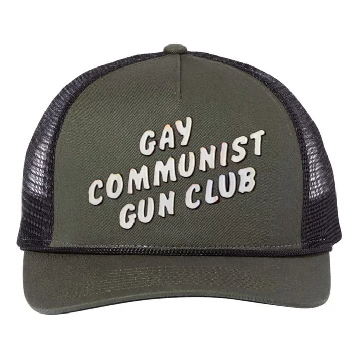 Gay Communist Gun Club Retro Rope Trucker Hat Cap