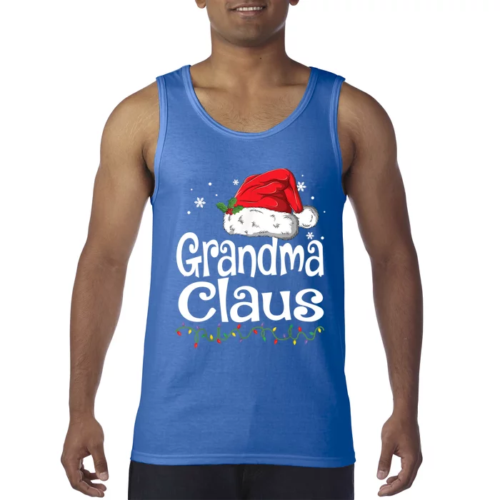 Grandma Claus Gift Christmas Pajama Family Matching Xmas Gift Tank Top