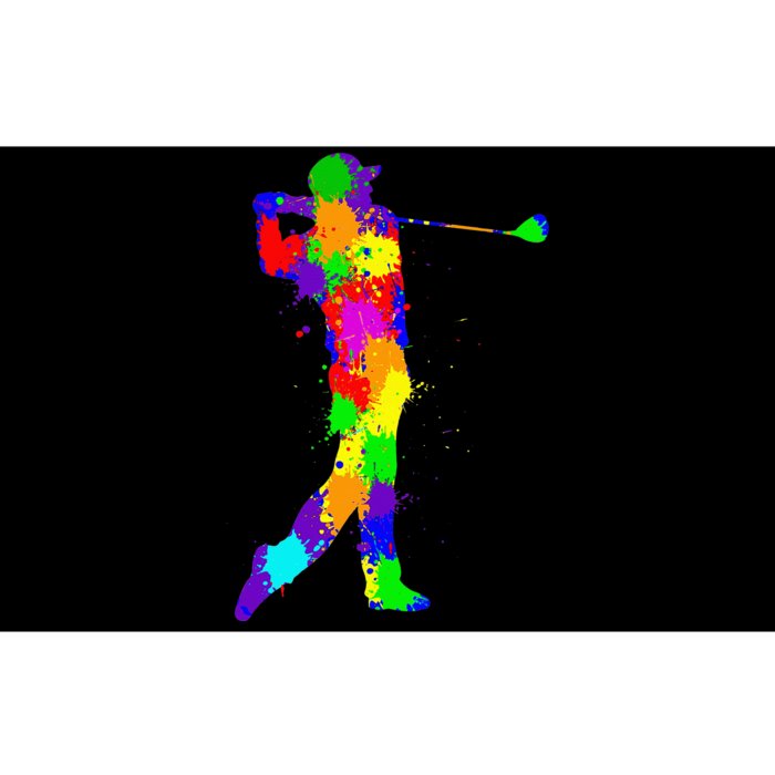 Golf Club Golfer Golfing sport tie dye Bumper Sticker