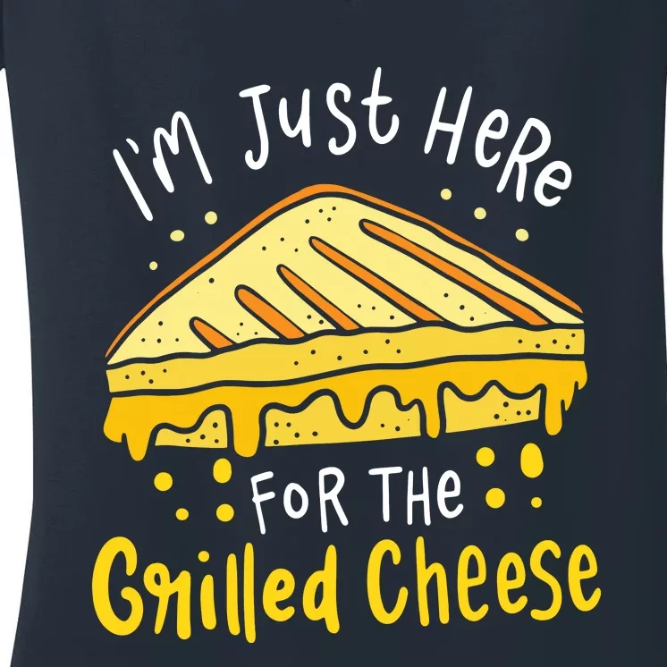 Grilled Cheese Women's V-Neck T-Shirt