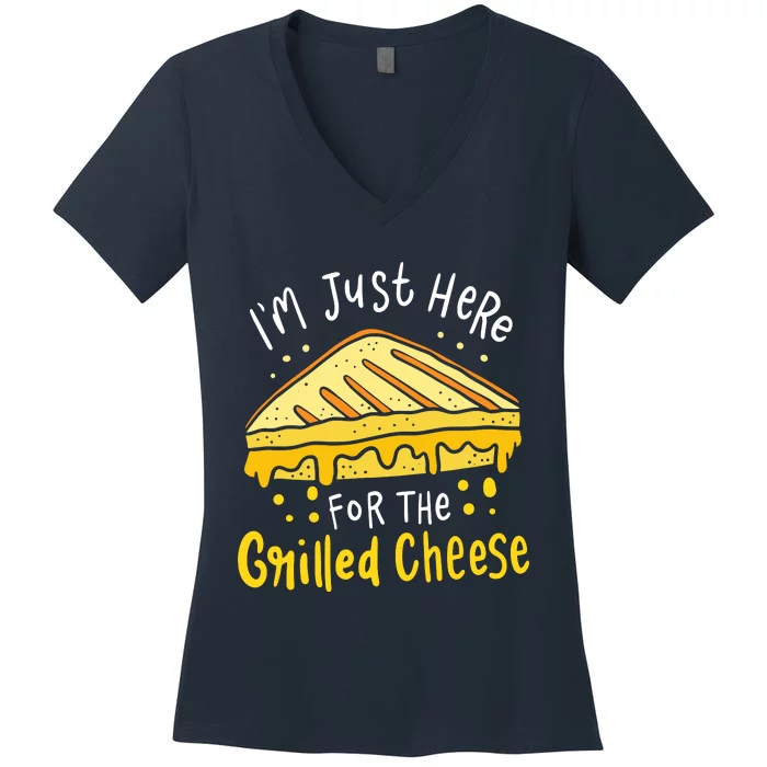 Grilled Cheese Women's V-Neck T-Shirt