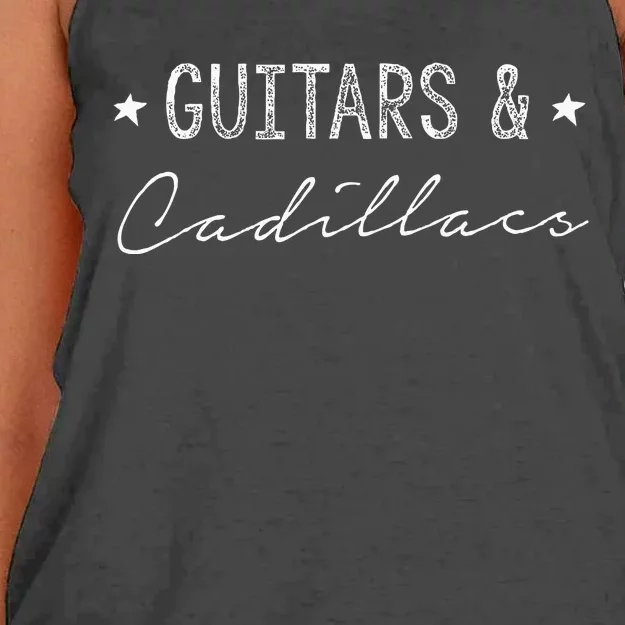 Guitars & Cadillacs Women's Knotted Racerback Tank