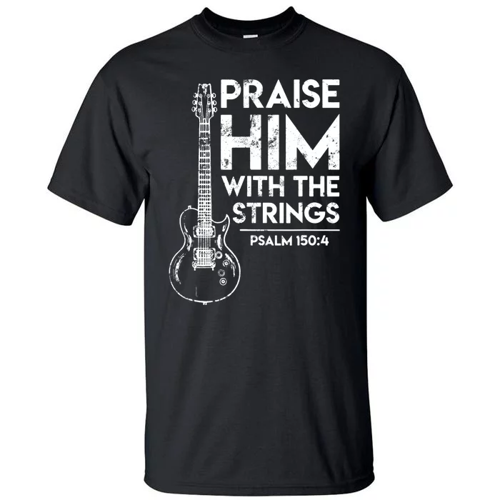 Guitar Christian Guitarist Guitar Player Adult Gift Tall T-Shirt