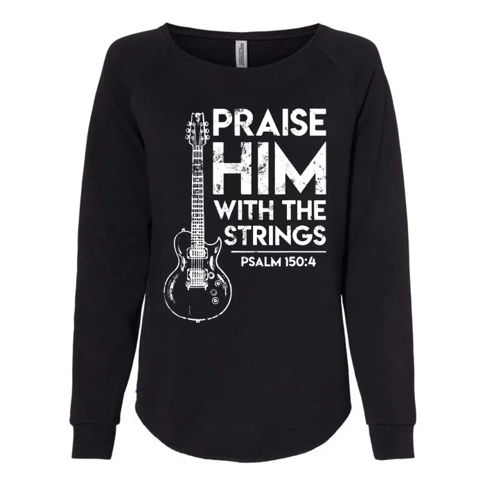 Guitar Christian Guitarist Guitar Player Adult Gift Womens California Wash Sweatshirt