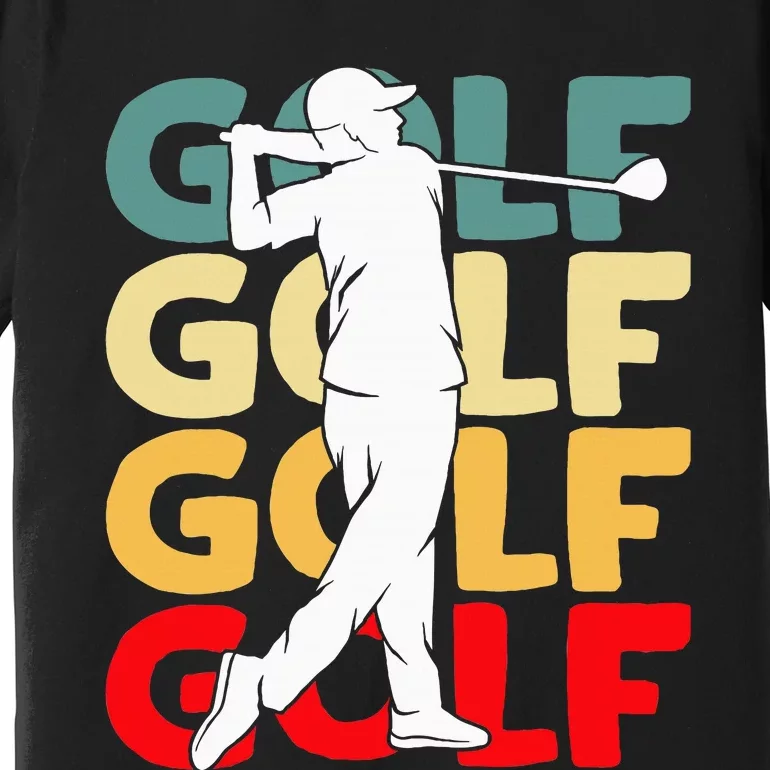 Golf Club Golfing Golfer Premium T-Shirt