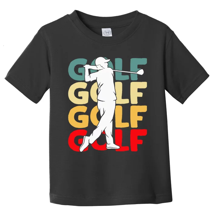 Golf Club Golfing Golfer Toddler T-Shirt