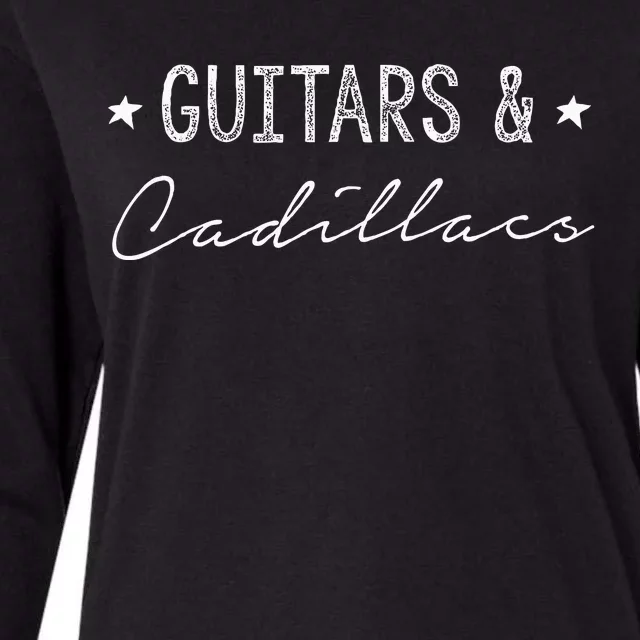 Guitars & Cadillacs Womens Cotton Relaxed Long Sleeve T-Shirt