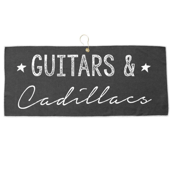 Guitars & Cadillacs Large Microfiber Waffle Golf Towel