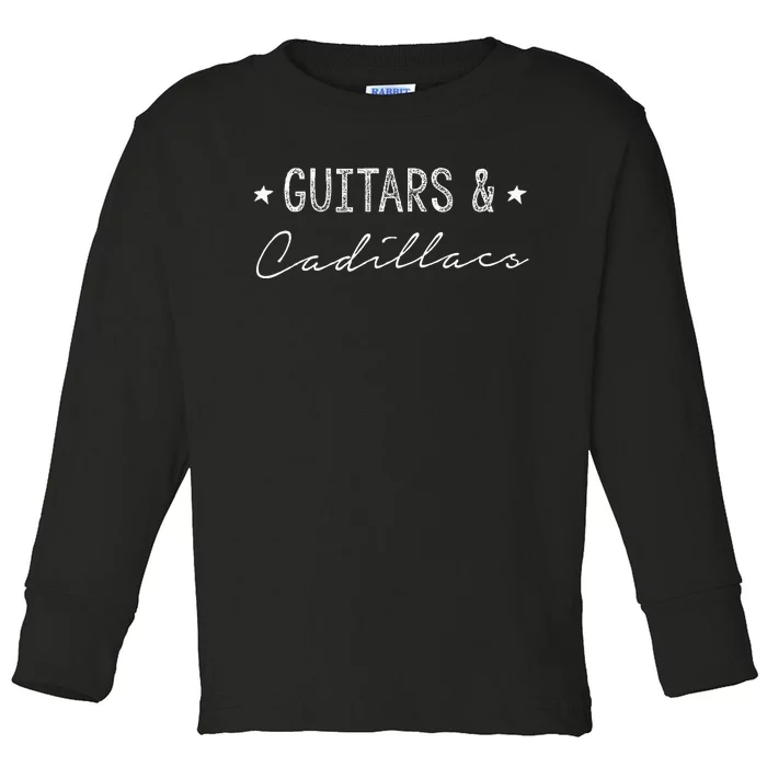 Guitars & Cadillacs Toddler Long Sleeve Shirt