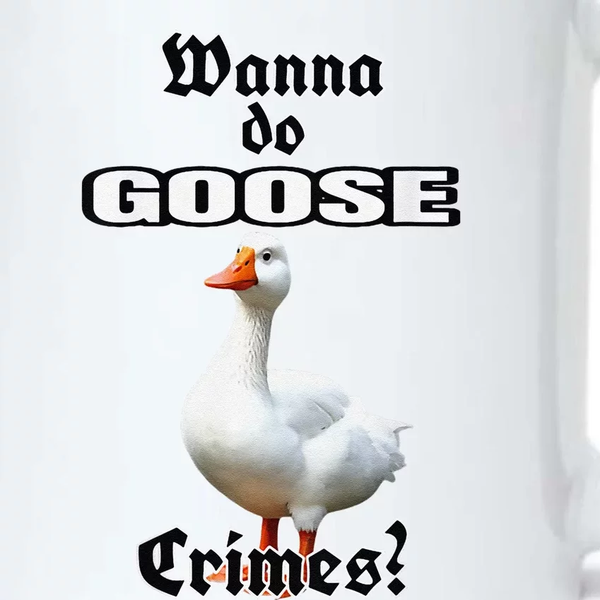 Goose Crimes Black Color Changing Mug