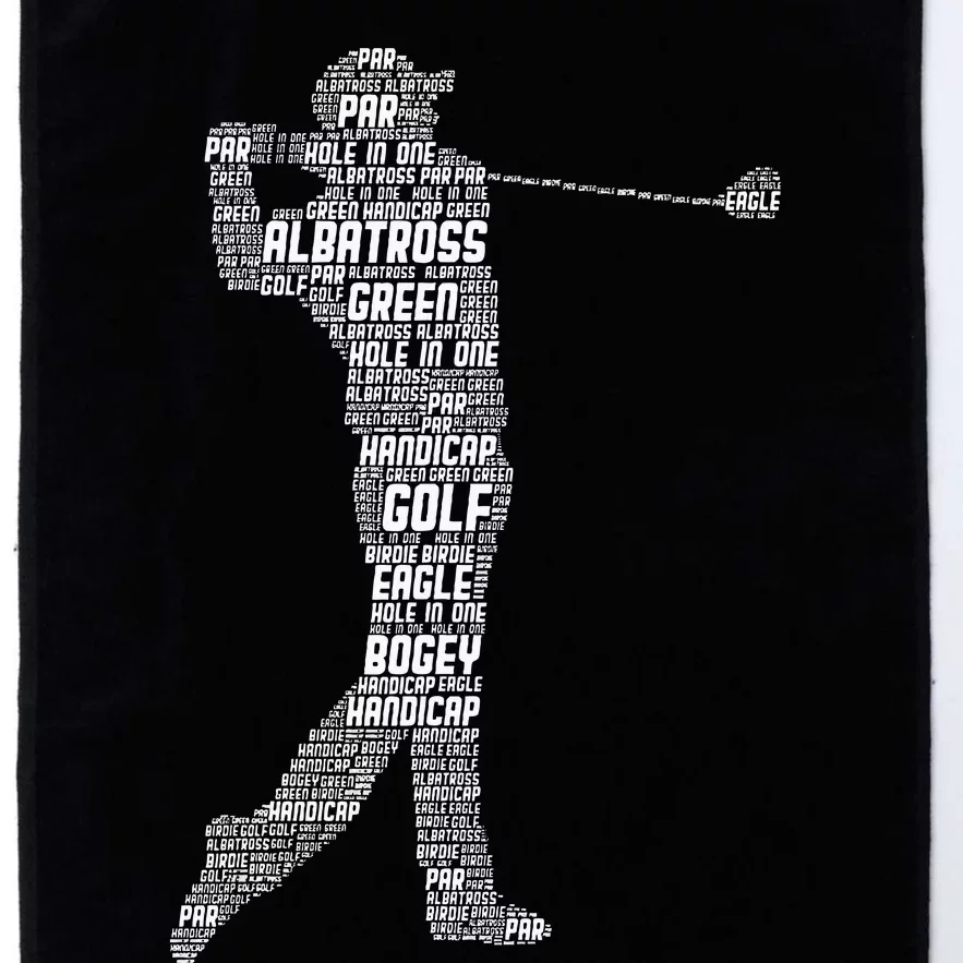 Golf Club Golfer Golfing Platinum Collection Golf Towel