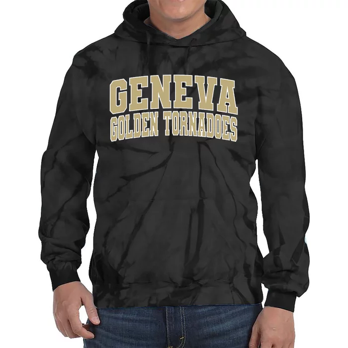 Geneva College Golden Tornadoes Tie Dye Hoodie