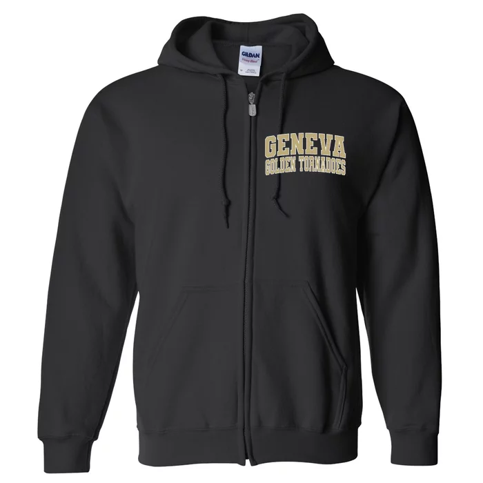 Geneva College Golden Tornadoes Full Zip Hoodie