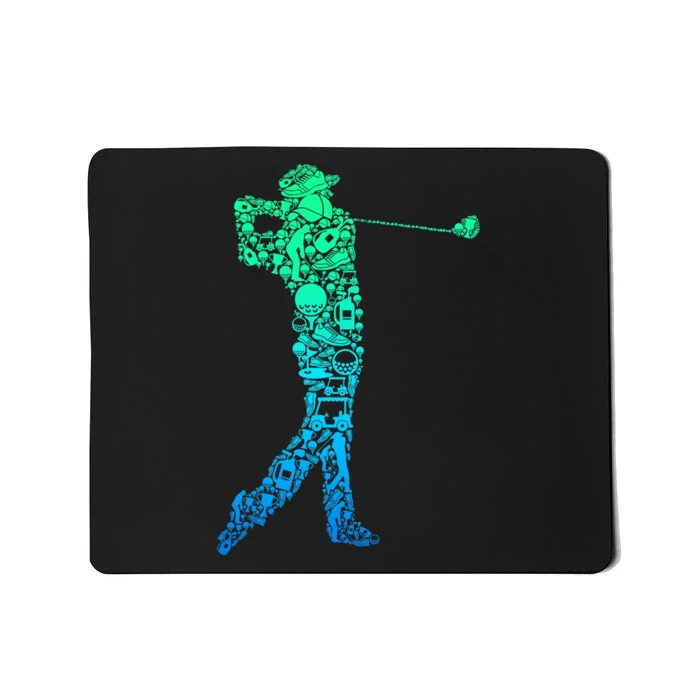 Golf Club Golfer Golfing Mousepad