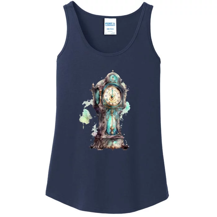 Grandfather Clock Ladies Essential Tank