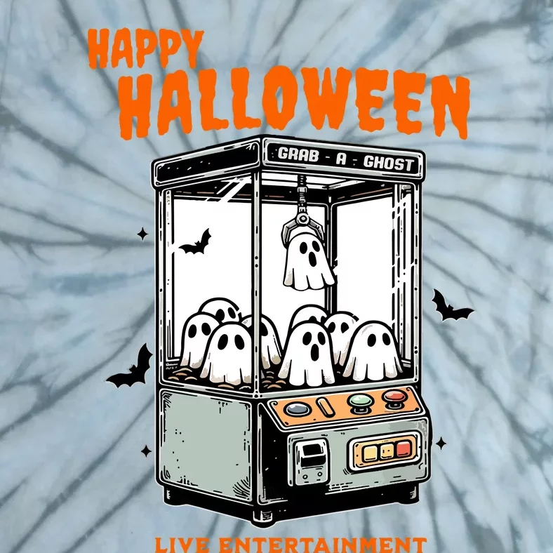 Ghost Claw Game Happy Halloween Tie-Dye T-Shirt