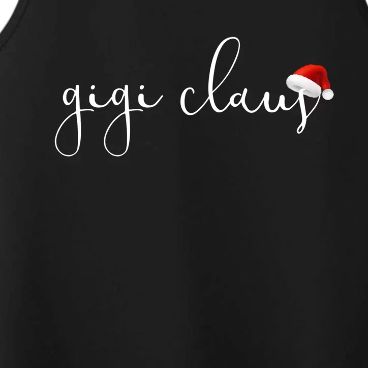 Gigi Claus Grandma For Christmas Santa Plaid Gift Performance Tank