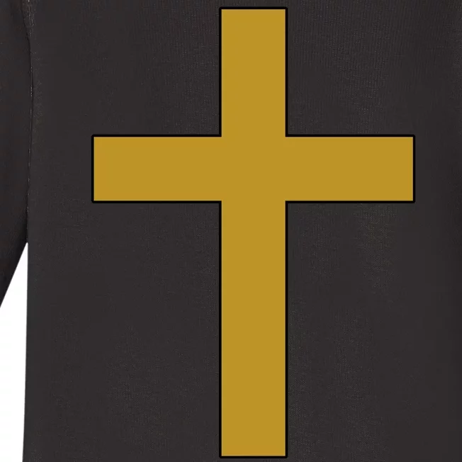 Golden Cross Baby Long Sleeve Bodysuit