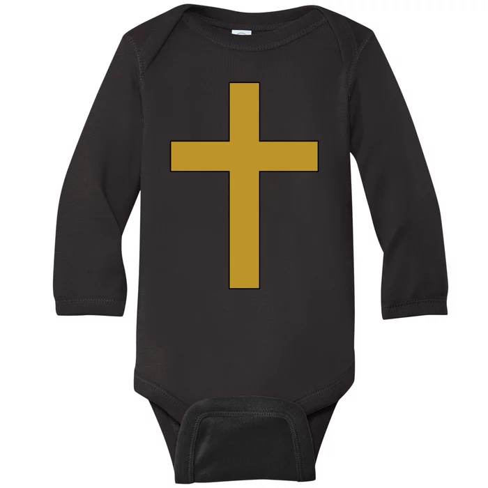 Golden Cross Baby Long Sleeve Bodysuit