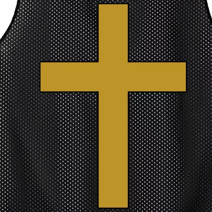 Golden Cross Mesh Reversible Basketball Jersey Tank