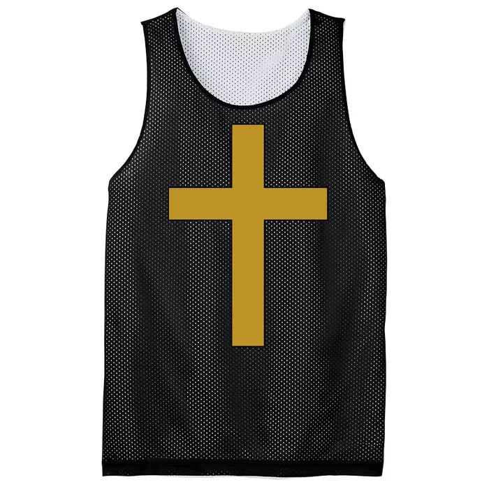 Golden Cross Mesh Reversible Basketball Jersey Tank