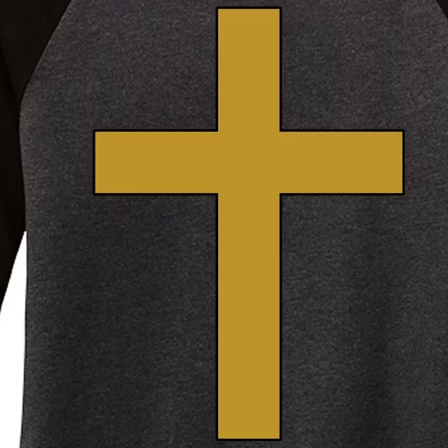 Golden Cross Women's Tri-Blend 3/4-Sleeve Raglan Shirt