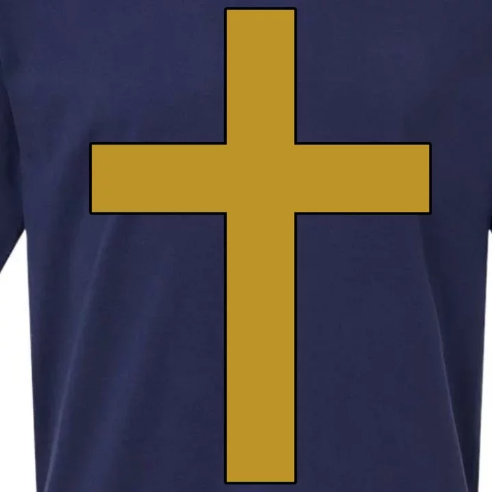 Golden Cross Sueded Cloud Jersey T-Shirt