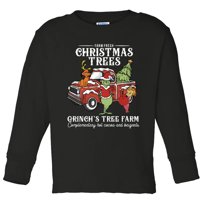 Grinchmas Christmas Toddler Long Sleeve Shirt