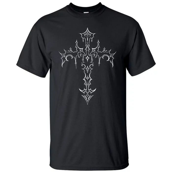 Gothic Cross Grunge Aesthetic Mall Goth Tall T-Shirt