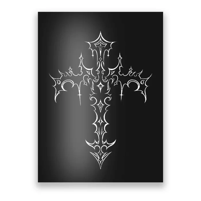 Gothic Cross Grunge Aesthetic Mall Goth Poster