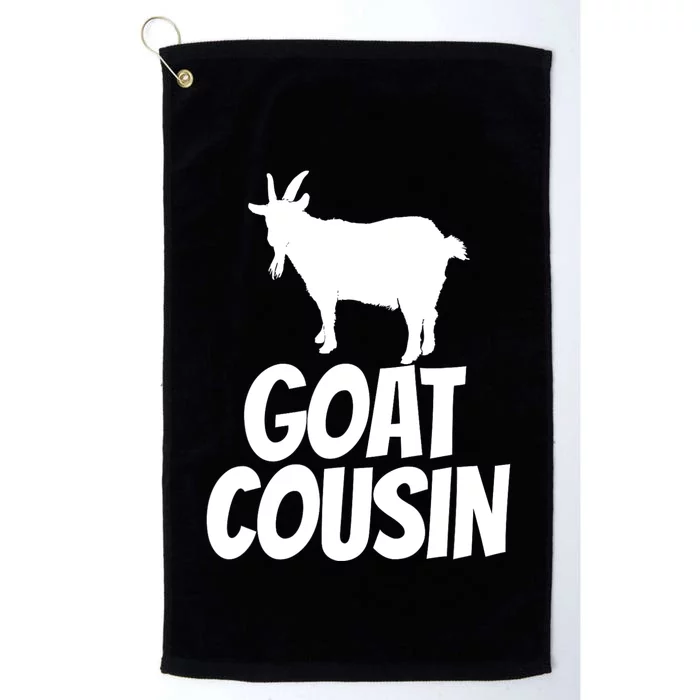 Goat Cousin Goat Gift For Goat Lovers Platinum Collection Golf Towel