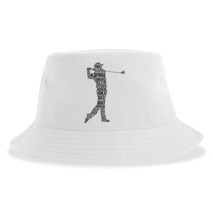 Golf Club Golfer Golfing Sustainable Bucket Hat