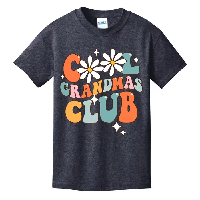 Groovy Cool Grandmas Club Funny Smile Mother's Day Kids T-Shirt