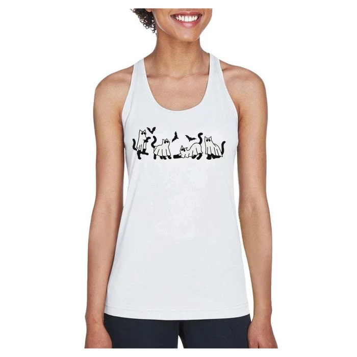 Ghost Cat Women's Racerback Tank