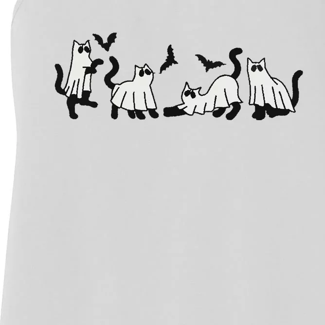 Ghost Cat Women's Racerback Tank