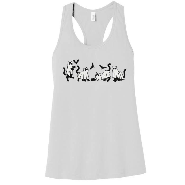 Ghost Cat Women's Racerback Tank