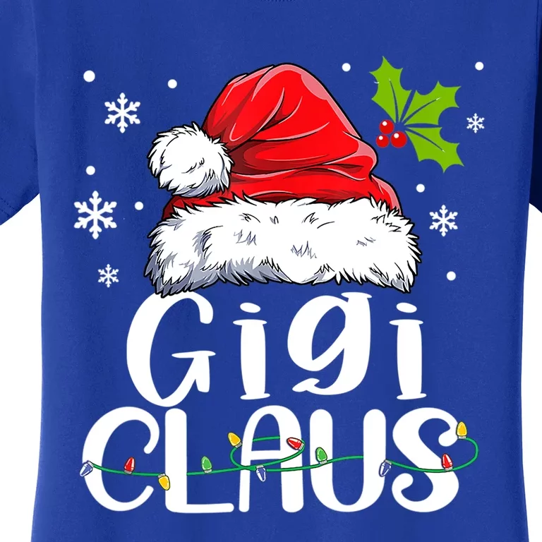 Gigi Claus Gift Christmas Pajama Family Matching Xmas Gift Women's T-Shirt