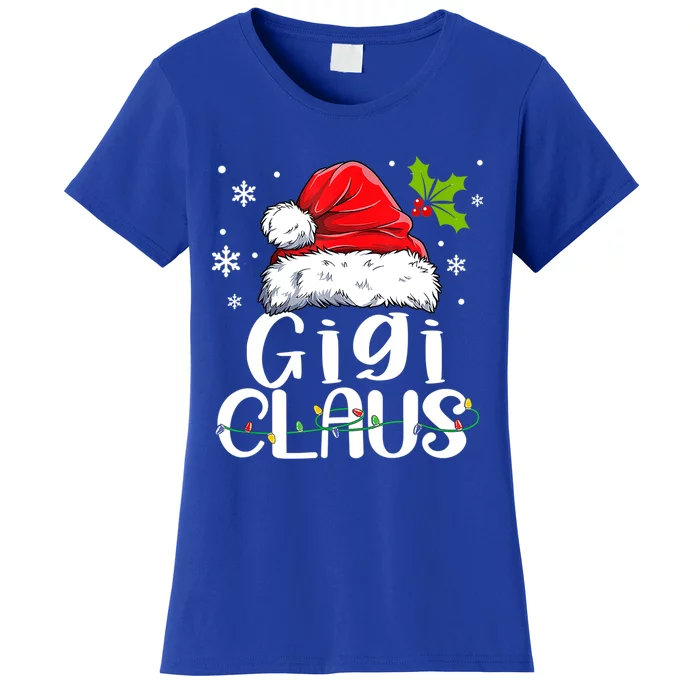 Gigi Claus Gift Christmas Pajama Family Matching Xmas Gift Women's T-Shirt